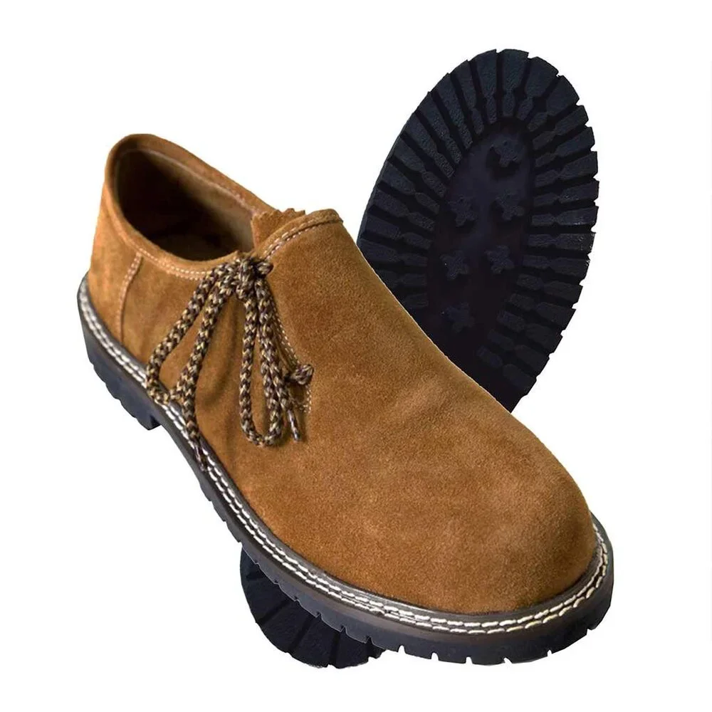 Men’s Suede Shoes Casual Dress Loafers Classic Soft Leather Comfortable Footwear